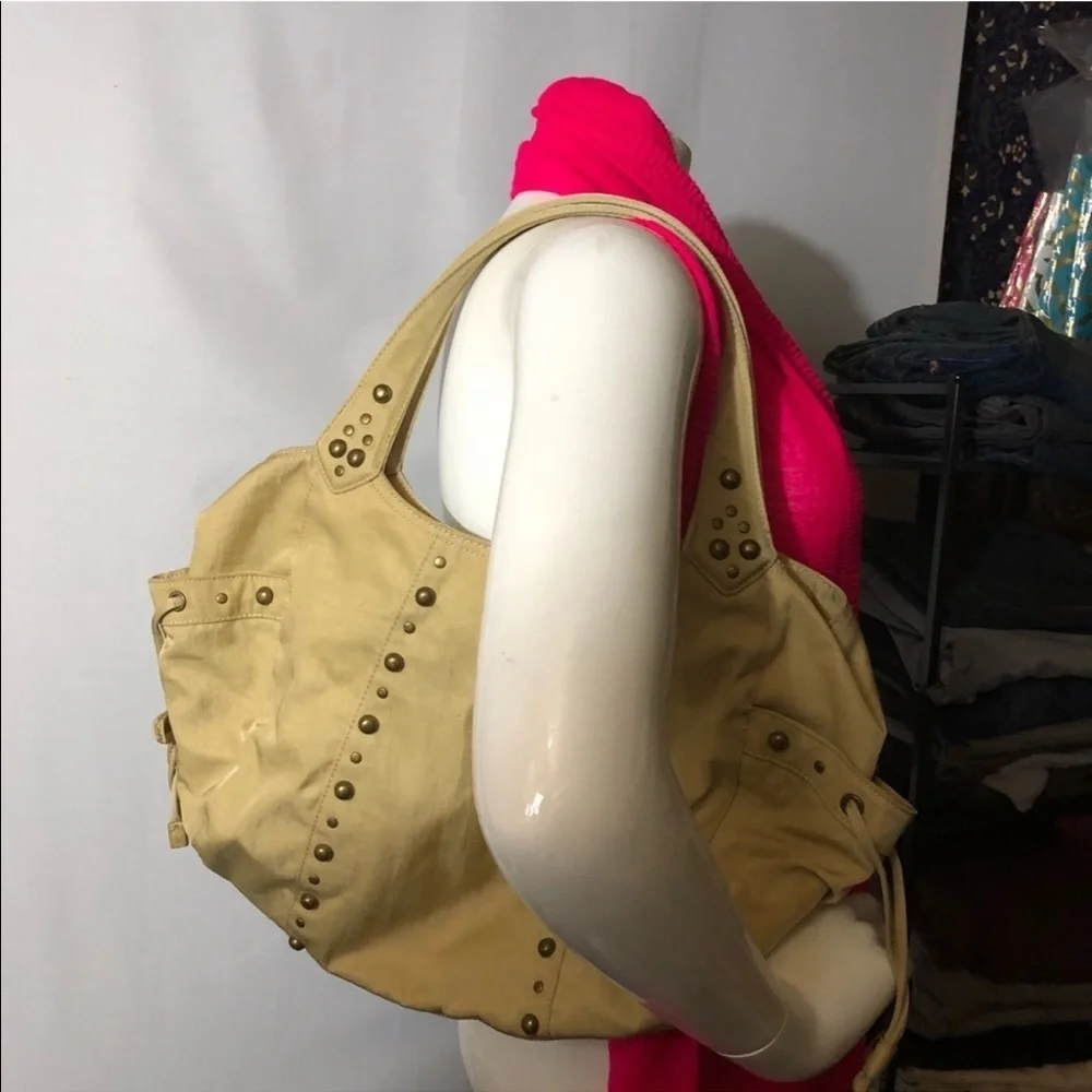 Kenneth Cole Reaction champagne large hobo bag